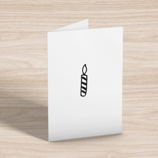 キャンドル 誕生日 カスタマイズ ミニマル シンプル カード