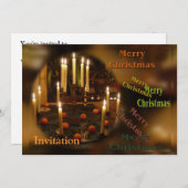 キャンドル #2 招待状 (正面/裏面)