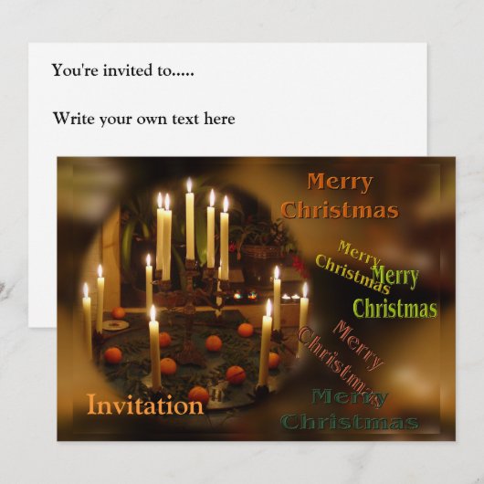 キャンドル #2 招待状 (正面/裏面)