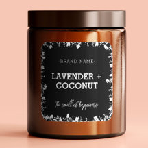 キャンドル | Soap |はちみつ商品ラベル四角ステッカー