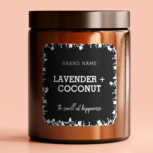 キャンドル | Soap |はちみつ商品ラベル四角ステッカー スクエアシール