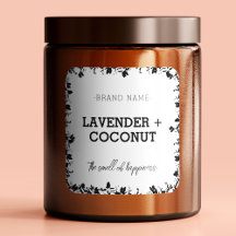 キャンドル | Soap |はちみつ商品ラベル四角ステッカー