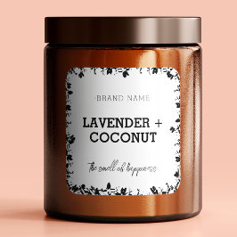 キャンドル | Soap |はちみつ商品ラベル四角ステッカー スクエアシール