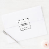 キャンドル | Soap |はちみつ商品ラベル四角ステッカー スクエアシール (封筒)