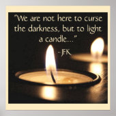 キャンドルJFK引用文 ポスター (正面)