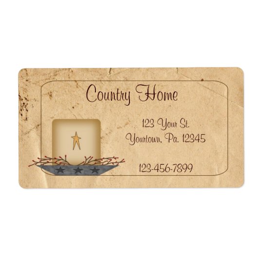 キャンド初期のルビジネスラベル ラベル (正面)