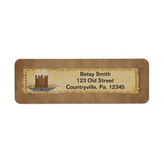 キャンド初期のル住所 シール (正面)