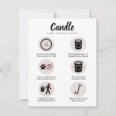 キャンド気にルカードの安全指示フェミニン サンキューカード (正面)