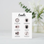 キャンド気にルカードの安全指示フェミニン サンキューカード (スタンド正面)