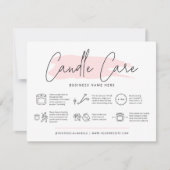 キャンド気にルカードの安全指示フェミニン サンキューカード (正面)