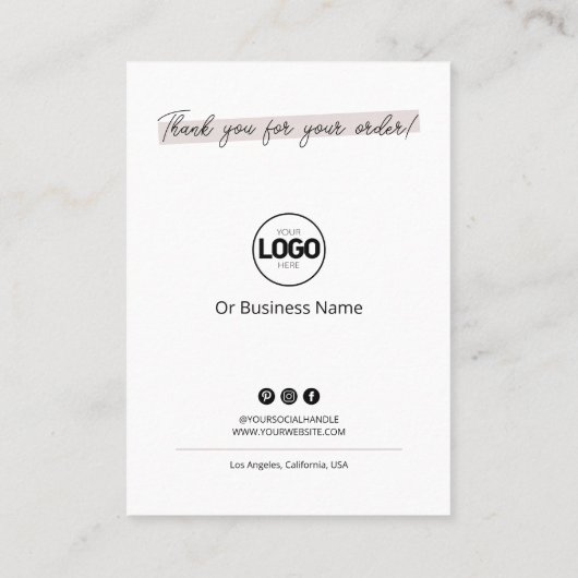 キャンド気にルカードの安全指示フェミニン 名刺 (裏面)