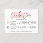 キャンド気にルカードの安全指示フェミニン 名刺 (正面)