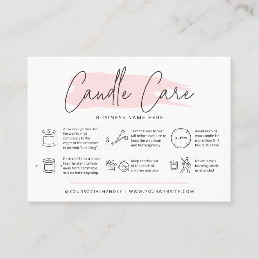 キャンド気にルカードの安全指示フェミニン 名刺 (正面)