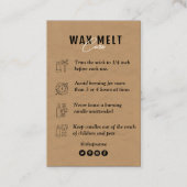 キャンド気にルクラフト紙 |ロゴカスタムありがとう 名刺 (正面)