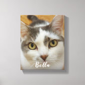 キャンバカスタムスの写真と名前ウォールアートプリント キャンバスプリント (正面)