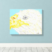 キャンバスがイーグルを包む キャンバスプリント (インサイチュ (ウッドフロア))