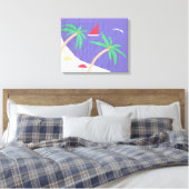 キャンバスとビーチシーン キャンバスプリント (インサイチュ (寝室))