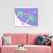 キャンバスとビーチシーン キャンバスプリント (インサイチュ (リビング))