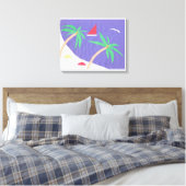 キャンバスとビーチシーン キャンバスプリント (インサイチュ (寝室))