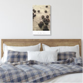 キャンバスにコーヒー豆を入れたスマトラの地図 キャンバスプリント (インサイチュ (寝室))