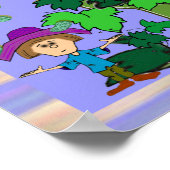 キャンバスにプリントされた『ジャックと豆の木』 ポスター (角)