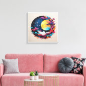 キャンバスに印刷された美しい色のイメージ， 189 キャンバスプリント (インサイチュ (リビング))