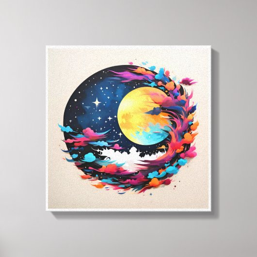 キャンバスに印刷された美しい色のイメージ， 189 キャンバスプリント (正面)