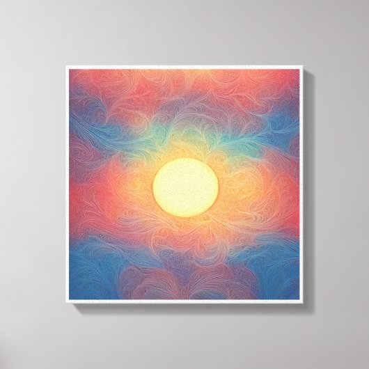 キャンバスに印刷された美しい色のイメージ， 1 キャンバスプリント (正面)