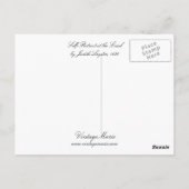 キャンバスに向かう自画像 ポストカード (裏面)