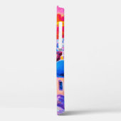 キャンバスに油絵を描く。島の夕日。M Case-Mate iPhoneケース (裏面 / 左)