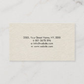 キャンバスに蓮の花の形と月 名刺 (裏面)