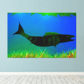 キャンバスのデジタル絵画の下で キャンバスプリント (インサイチュ (ウッドフロア))