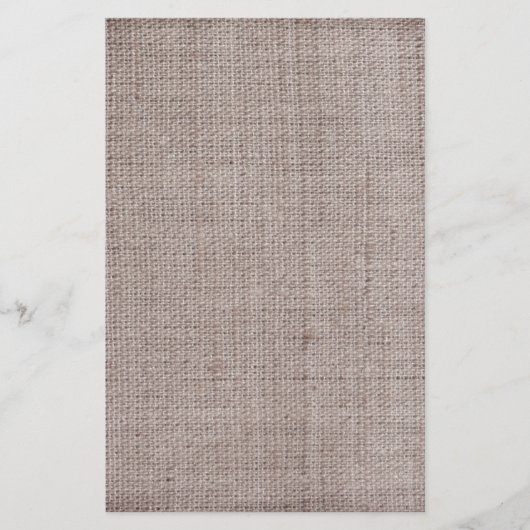 キャンバスのバーラップのヴィンテージパターン 便箋 (正面)