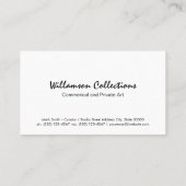 キャンバスのブラシストローク | 保佐人 | アーティスト 名刺 (裏面)