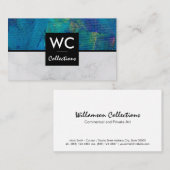 キャンバスのブラシストローク | 保佐人 | アーティスト 名刺 (正面/裏面)