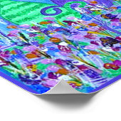 キャンバスのプリント – 月明かりの中の猫 ポスター (角)