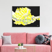 キャンバスのラップ/黄色のバラ キャンバスプリント (インサイチュ (リビング))