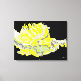 キャンバスのラップ/黄色のバラ キャンバスプリント