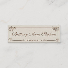 キャンバスの卒業名カードの挿入 コーリングカード