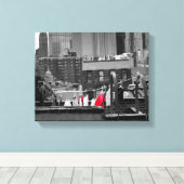 キャンバスの印刷：境界線 キャンバスプリント (インサイチュ (ウッドフロア))