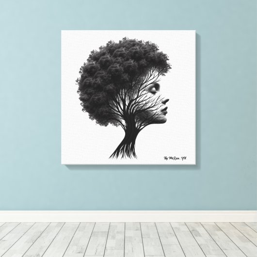 キャンバスの壁の芸術のレジリエンスと優雅さ キャンバスプリント (インサイチュ (ウッドフロア))