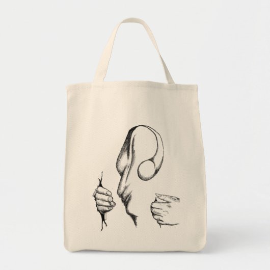 キャンバスの大虐殺のカスタムでオーガニックなトートバック トートバッグ (正面)