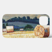 キャンバスの山腹の油のHaybales Case-Mate iPhoneケース (裏面 (横))