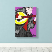 キャンバスの折り返し/ミュージシャン キャンバスプリント (インサイチュ (ウッドフロア))