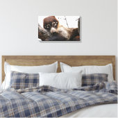 キャンバスの折り返し: Coatimundi #4 キャンバスプリント (インサイチュ (寝室))