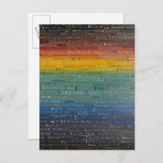 キャンバスの日曜日の結束2014の油 ポストカード (正面/裏面)