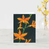 "キャンバスの正義からの暗闇から"カード カード (黄色い花)