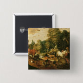 (キャンバスの油)エデンの園 缶バッジ (正面&裏面)