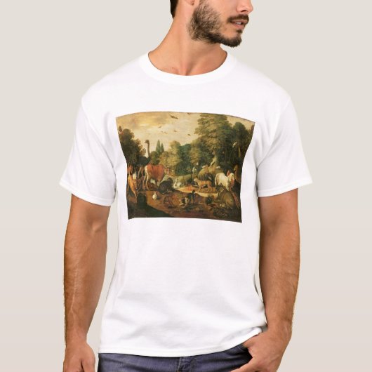 (キャンバスの油)エデンの園 Tシャツ (正面)
