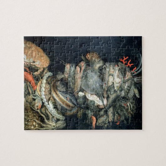 、(キャンバスの油)、Arcimboldo、ジウゼッペ水をまいて下さい ジグソーパズル (横)